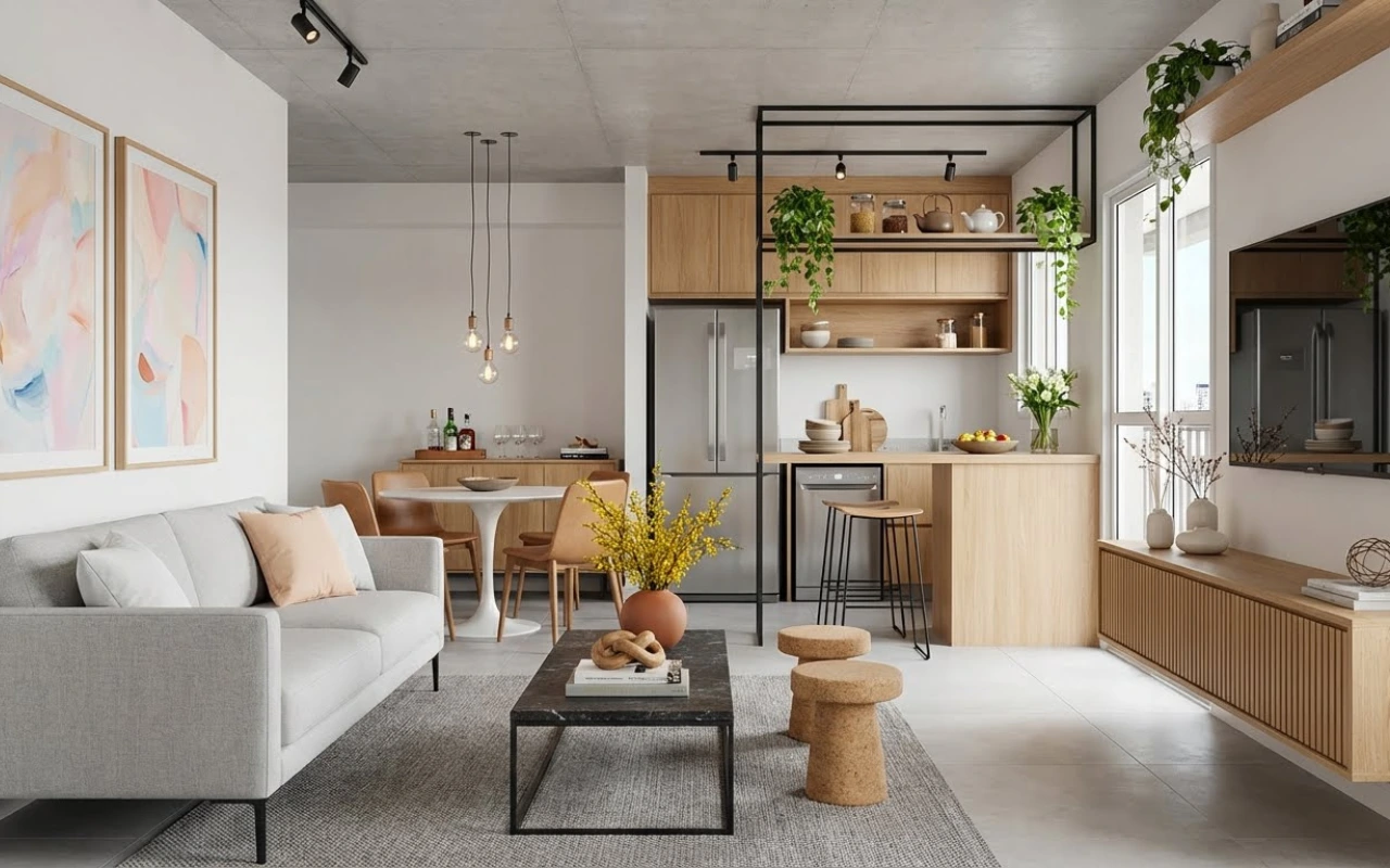 Sala e Cozinha Integradas: Como Planejar um Espaço Bonito, Prático e Confortável