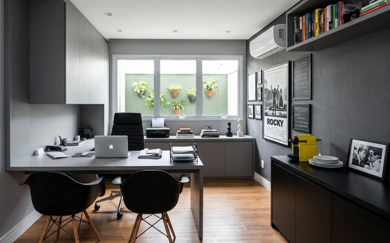 Home Office Pequeno: como escolher a escrivaninha certa e montar um espaço produtivo