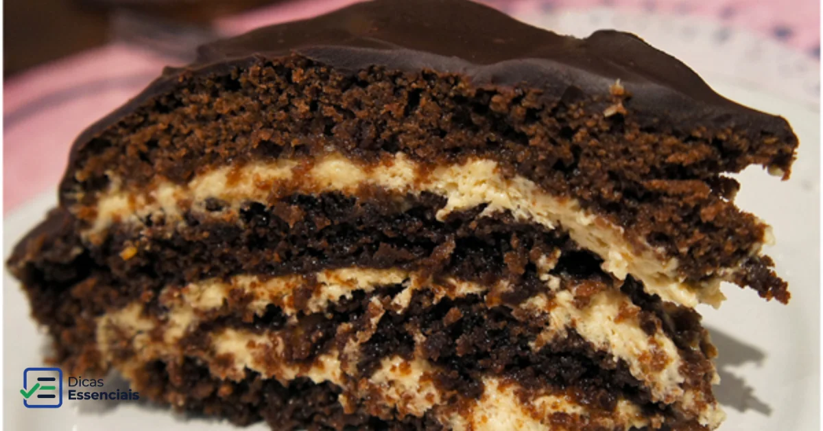 Bolo de Chocolate com Brigadeiro