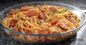 Macarrão com Linguiças