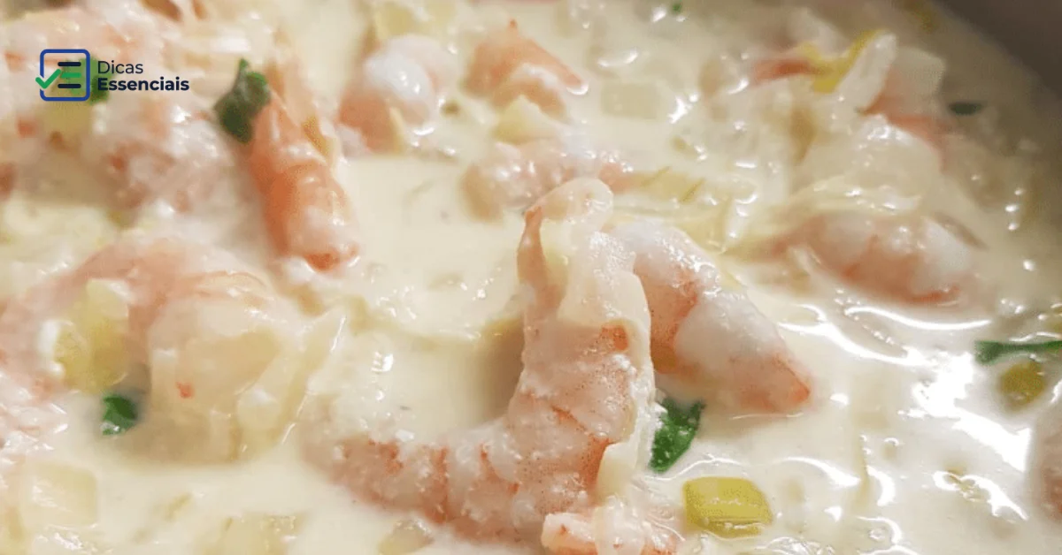 Camarão Cremoso ao Alho